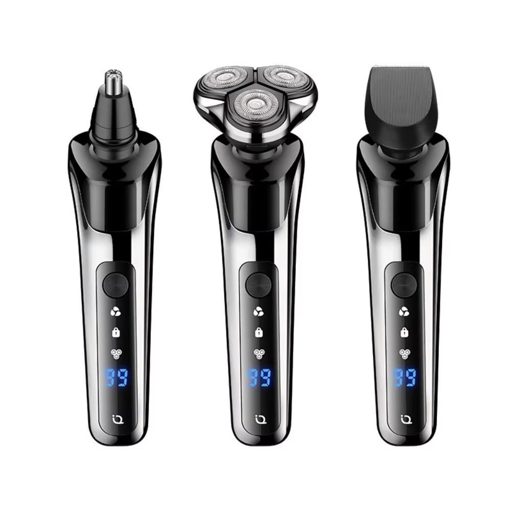 Electric Razor Usb Charger and Plug-In 3-In-1 Men'S Razor Set