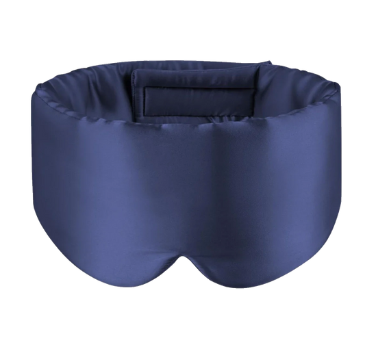 Deep Ocean Blue Silk sleep mask